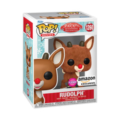 Funko Pop! Rudolph the Red-Nosed Reindeer: Rudolph (Flocked) [Amazon Exclusive] #1260