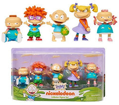 Just Play: Rugrats Phil, Chuckie, Tommy, Angelica and Lil - 3 inch Collector 5 Figure Set (shelf wear)
