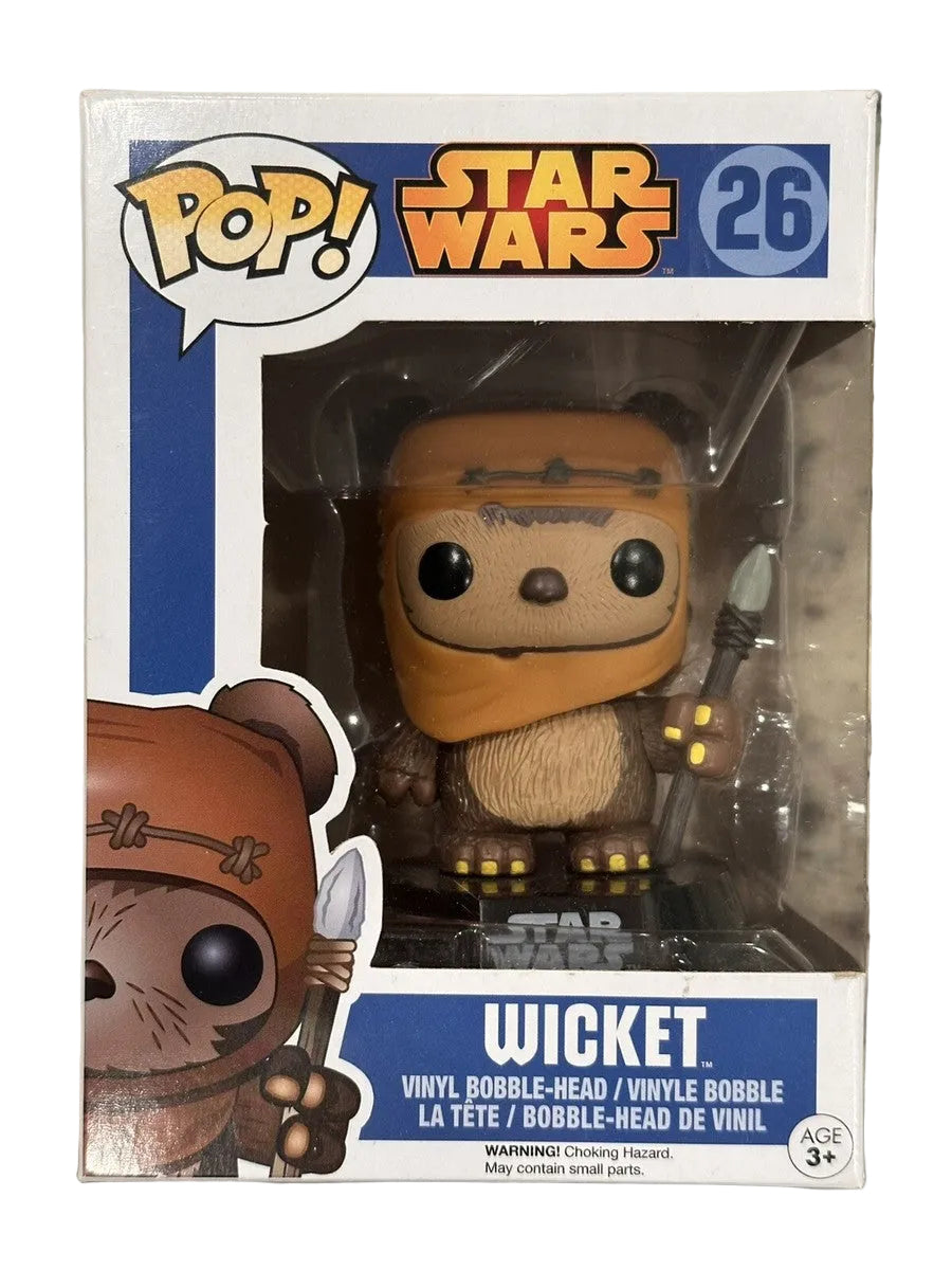 Funko Pop! Star Wars: Wicket #26 (Blue Box)