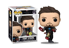 Funko Pop! Marvel: Tony Stark (Glow) #1416 (Has a crack on Screen)