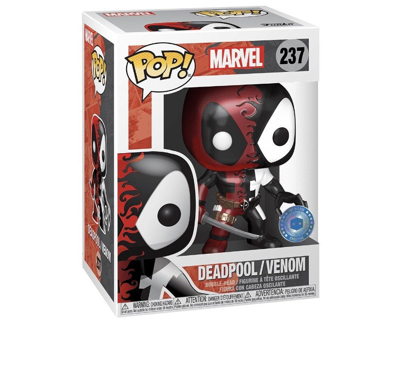 Funko Pop Deadpool Venom Pop in a Box Exclusive 237 in box