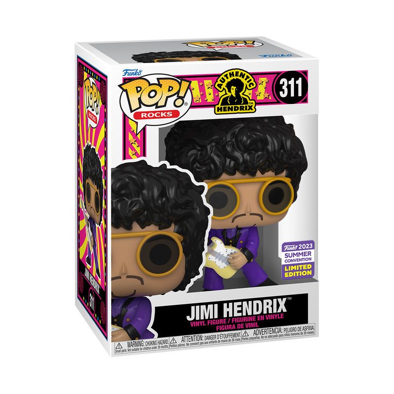 Funko Pop! Jimi Hendrix #311 2023 Summer Convention boxed figure