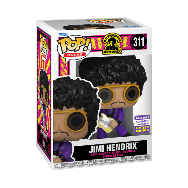 Funko Pop! Jimi Hendrix #311 2023 Summer Convention boxed figure