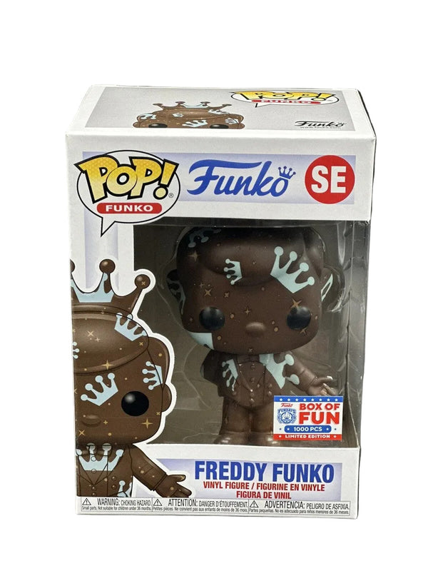Funko Pop! Freddy Funko Brown and Light Blue Artist Series 2021 Box of Fun 1000 Pieces Limited Edition boxed figure