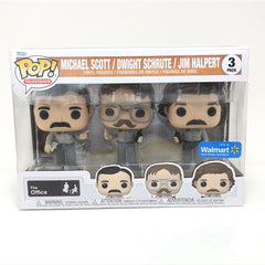Funko Pop The Office Utica Prank Michael Scott Dwight Schrute Jim Halpert Walmart Exclusive 3-Pack boxed