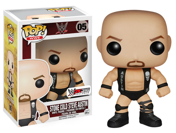 Funko Pop! WWE: Stone Cold Steve Austin (WWE 2K16 Exclusive) #05 in retail box