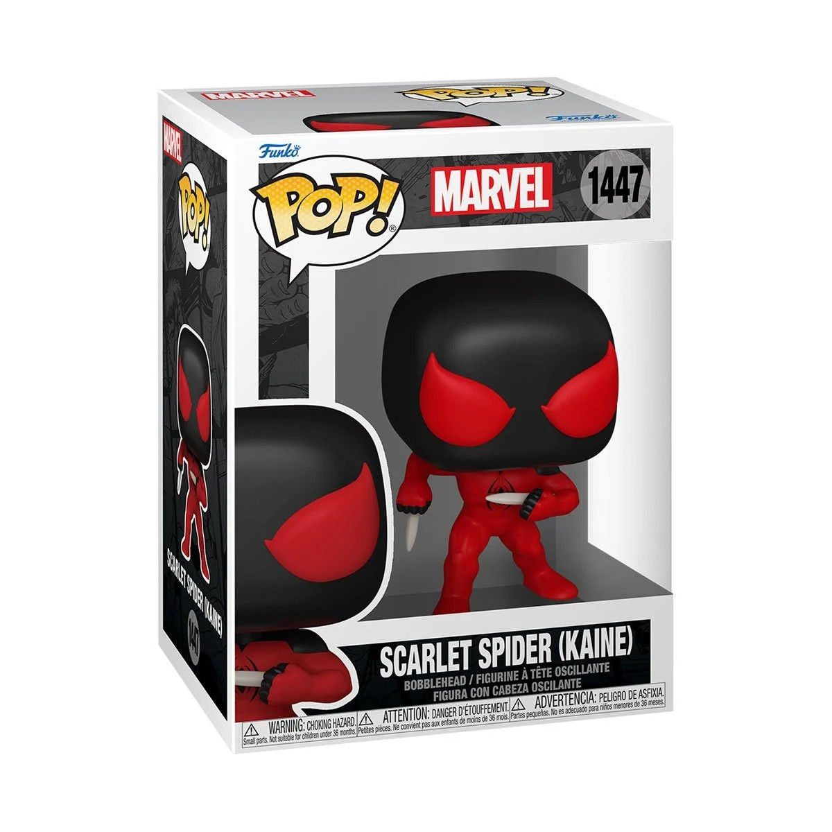 Funko Pop Marvel Scarlet Spider Kaine 1447 boxed figure