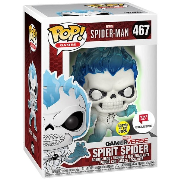 Funko Pop! Spider-Man GamerVerse: Spirit Spider (Walgreens Exclusive, Glow) #467