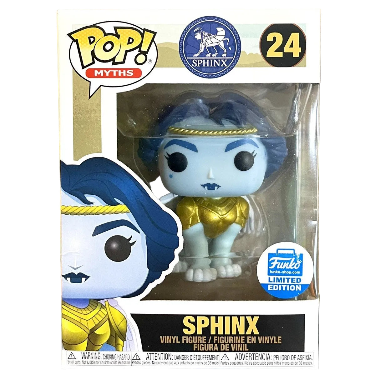 Funko Pop Myths Sphinx Funko Limited Edition number 24 boxed figure