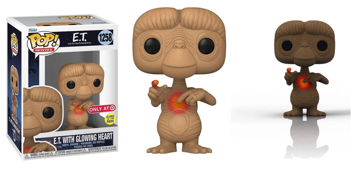 Funko Pop! E.T. The Extra-Terrestrial: E.T. with Glowing Heart (Glow) (Target Exclusive) #1258