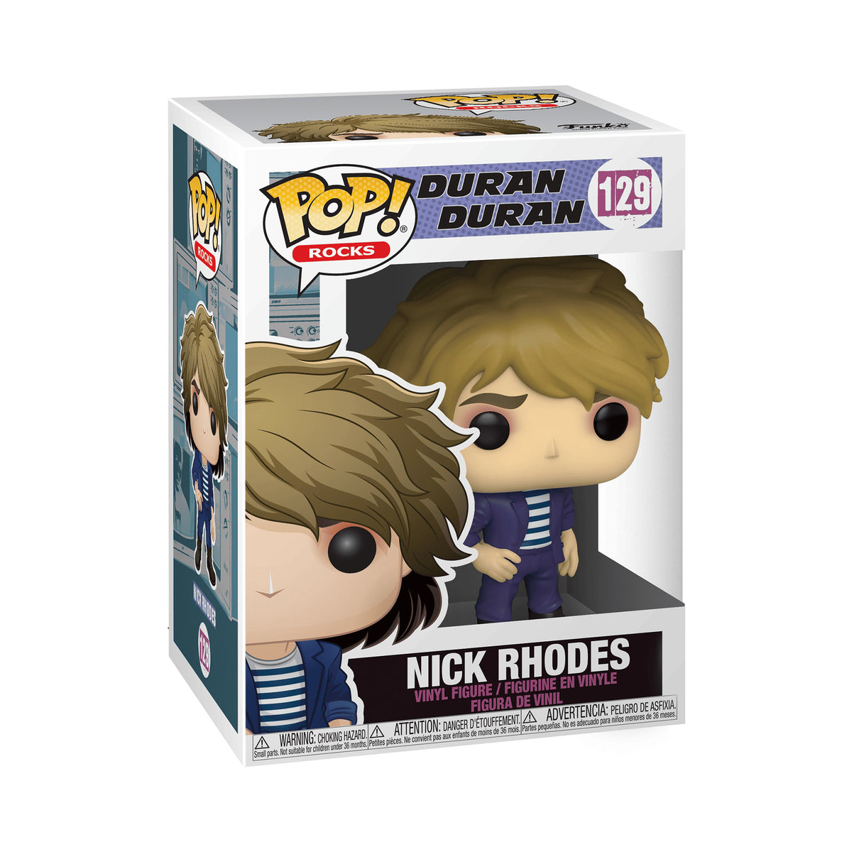 Funko Pop! Duran Duran: Nick Rhodes #129 in retail box