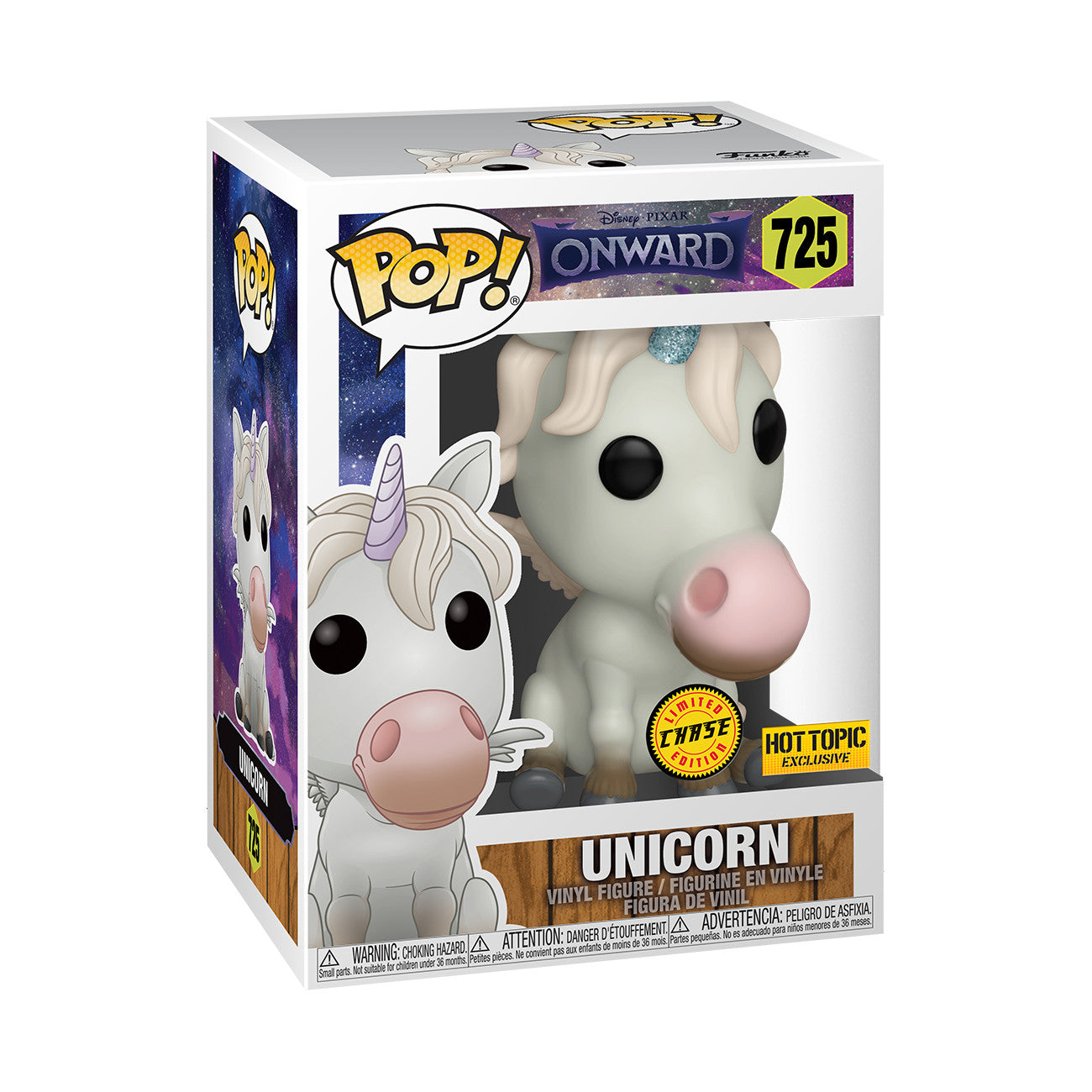 Funko Pop! Onward: Unicorn (Chase) (Hot Topic Exclusive) #725 with retail box