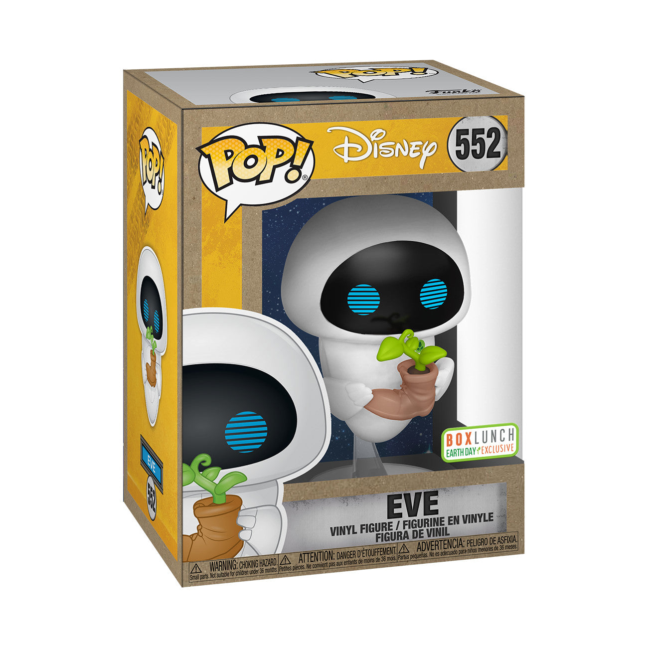 Funko Pop! WALL-E: EVE (Earth Day) (BoxLunch Exclusive) #552 in retail box