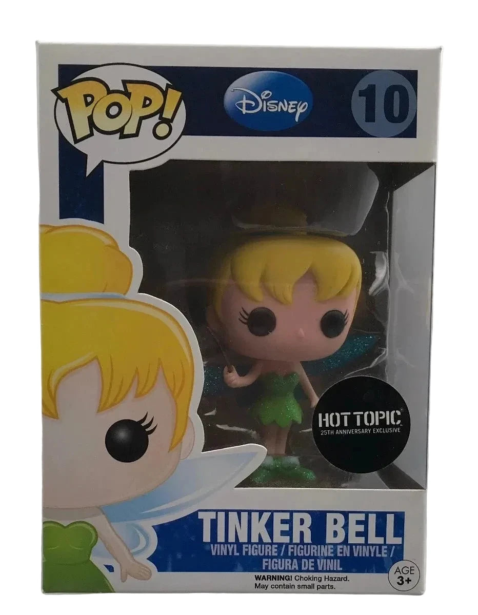 Funko Pop Disney Tinker Bell Hot Topic 25th Anniversary Exclusive number 10 in box