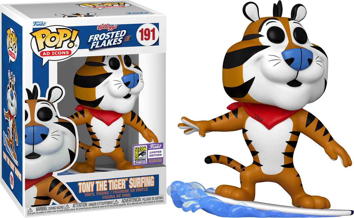 Funko Pop! Tony the tiger surfing (2023 SDCC Limited Edition) #191
