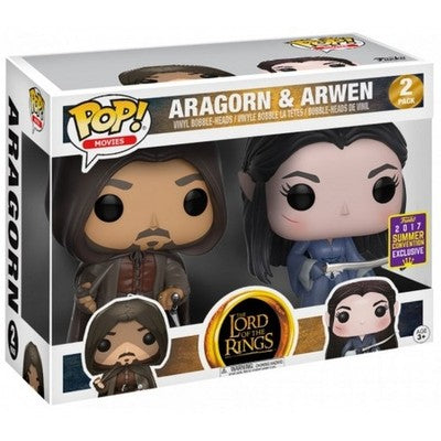 Funko Pop! The Lord of the Rings: Aragorn & Arwen (2017 Summer Convention) 2-Pack
