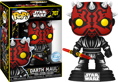 Funko Pop! Star Wars Darth Maul Retro Funko Special Edition #707 boxed