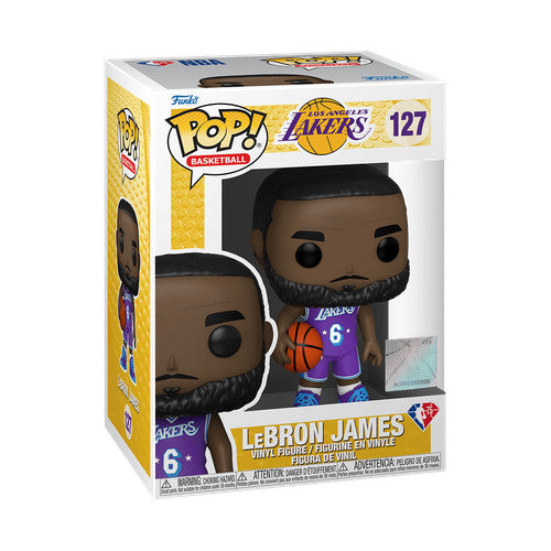 Funko Pop! NBA Los Angeles Lakers: LeBron James #127 with retail box