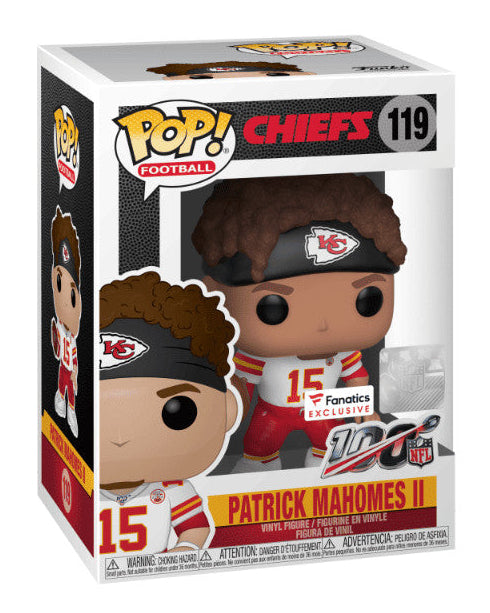 Funko Pop! NFL Kansas City Chiefs: Patrick Mahomes II (Fanatics Exclusive) #119