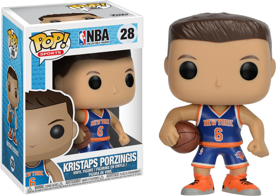 Funko Pop! NBA: Kristaps Porzingis #28 (minor screen damage)