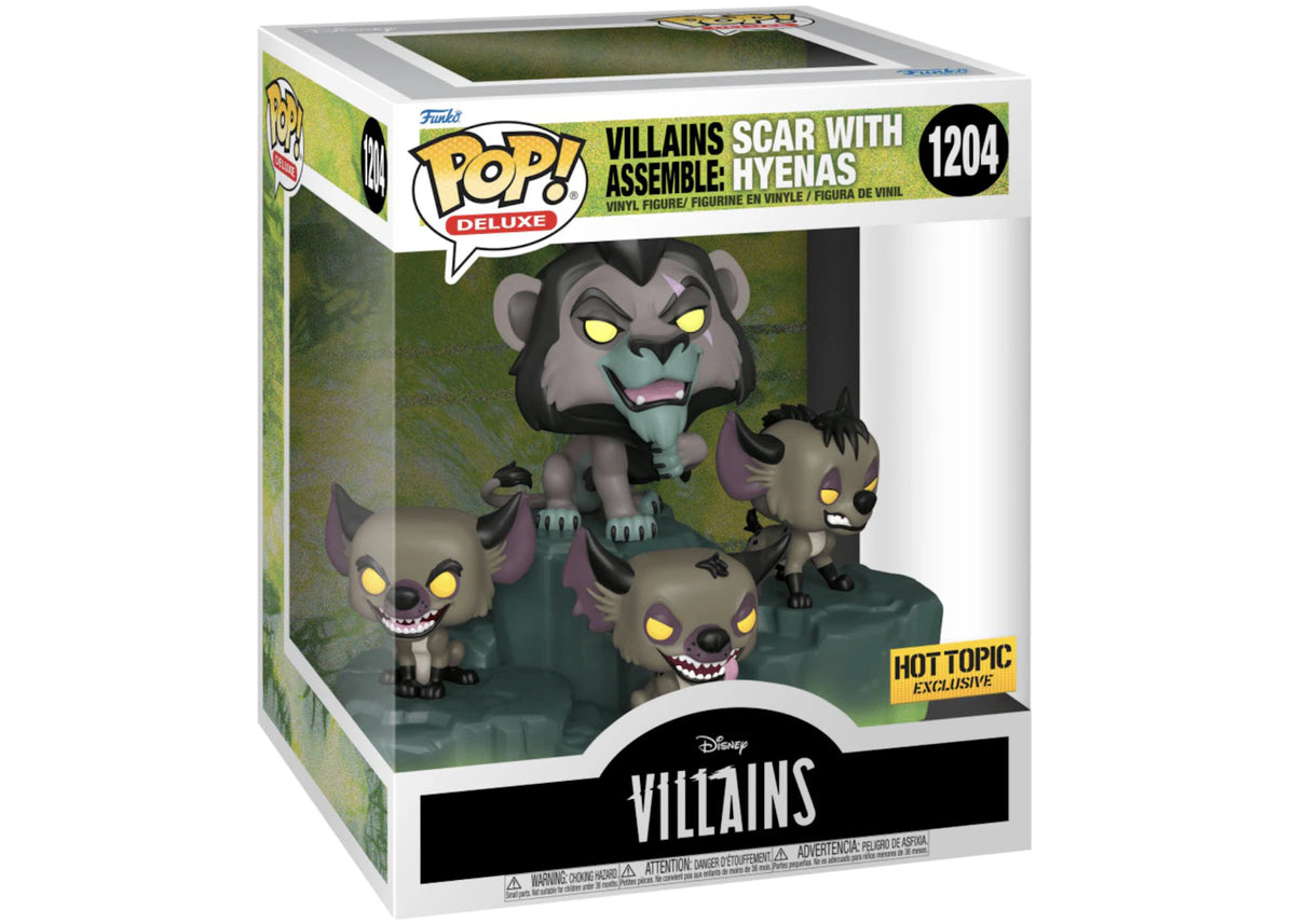 Funko Pop! Villains Assemble: Scar with Hyenas (Hot Topic Exclusive) #1204