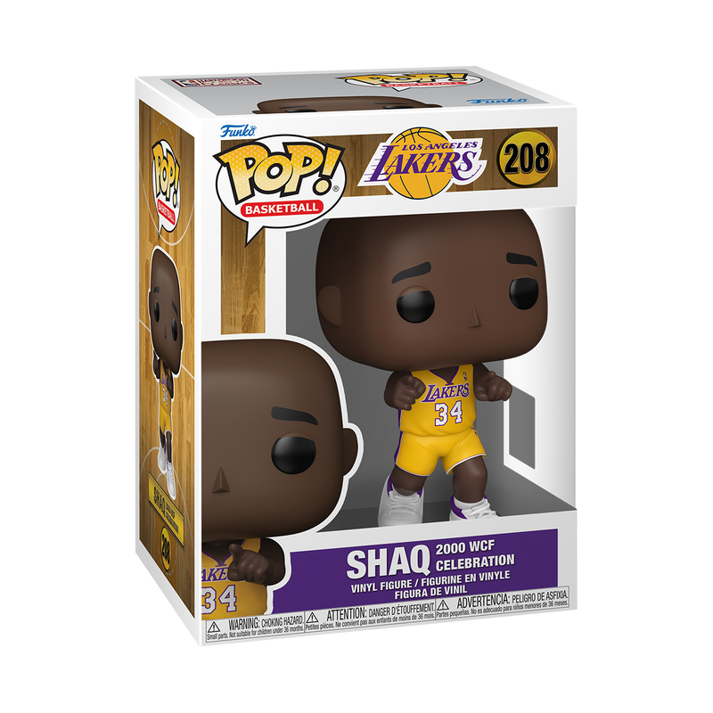 Funko Pop! NBA Los Angeles Lakers: Shaq (2000 WCF Celebration) #208 with retail box