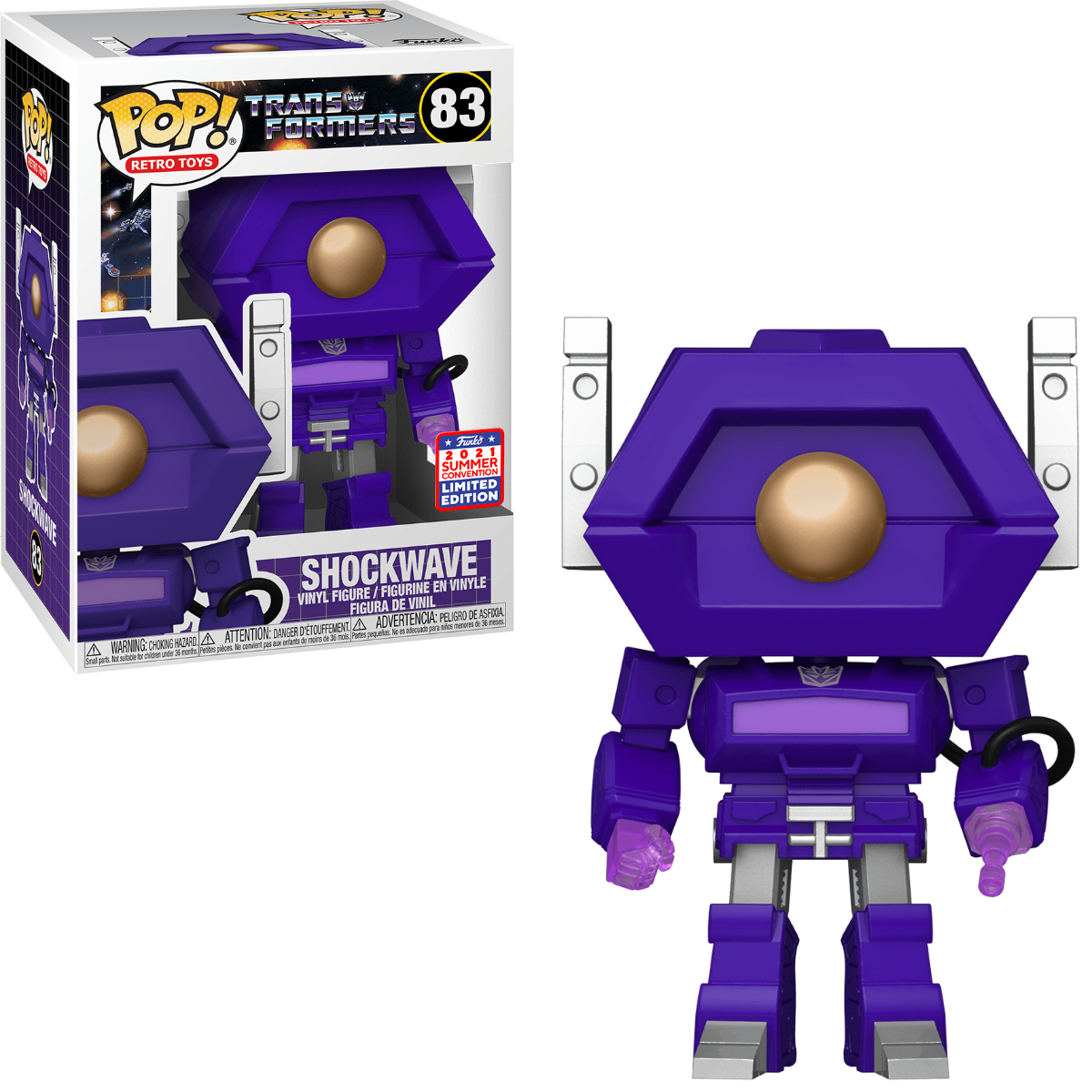 Funko Pop! Transformers: Shockwave (2021 Summer Convention) #83 boxed figure