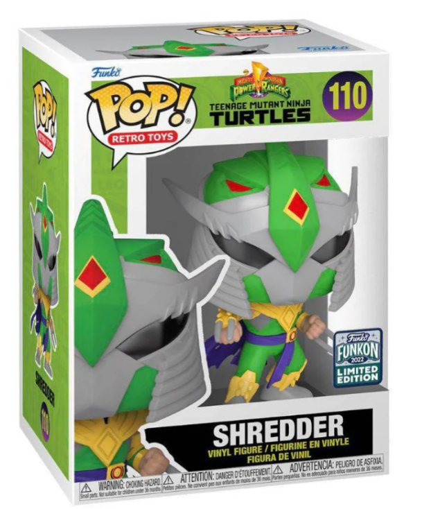 FUNKON II 2022 Funko Pop! TMNT SHREDDER as GREEN RANGER #110