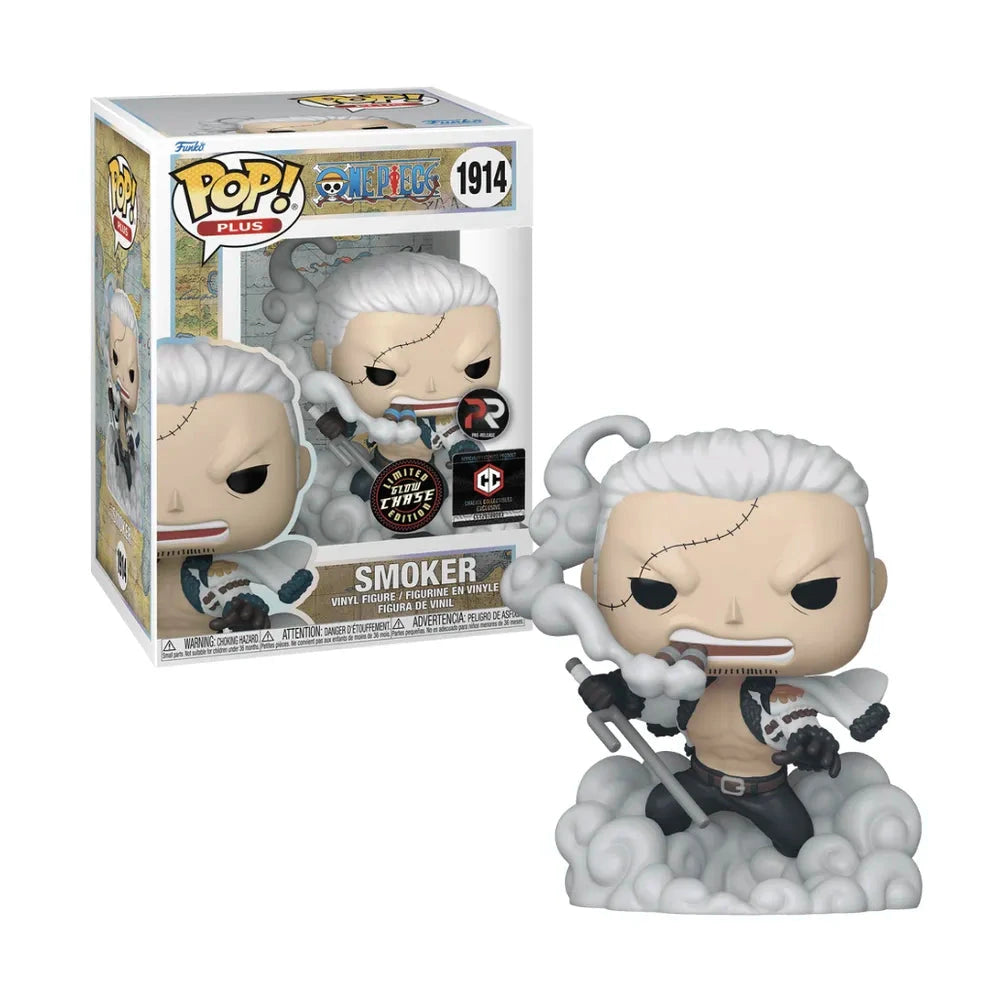 Funko Pop! One Piece: Smoker (Glow Chase) [Chalice Collectibles Exclusive Pre-Release] #1914 [Chalice Collectibles Premium Hard Stack Protector Included]