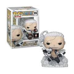 Funko Pop! One Piece: Smoker (Glow Chase) [Chalice Collectibles Exclusive Pre-Release] #1914 [Chalice Collectibles Premium Hard Stack Protector Included]