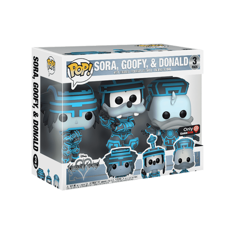 Funko Pop! Sora, Goofy, & Donald (GameStop Exclusive) 3-Pack