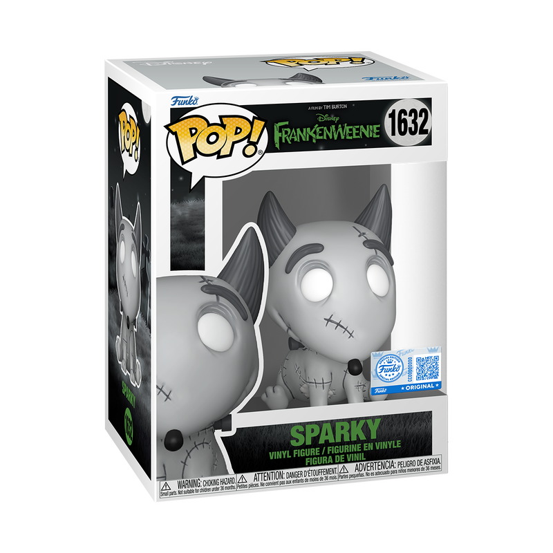 Funko Pop! Frankenweenie Sparky Funko Exclusive #1632 with retail box