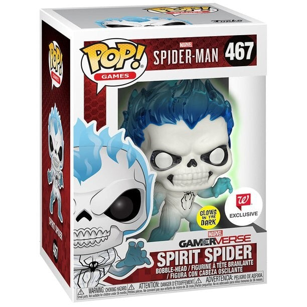 Funko Pop! Spider-Man Gamerverse: Spirit Spider (Glow) (Walgreens Exclusive) #467 (minor box damage)