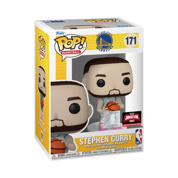 Funko Pop! NBA Golden State Warriors: Stephen Curry (2024 TargetCon Exclusive) #171 with retail box