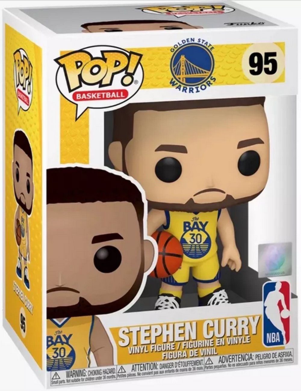 Funko Pop! Golden State Warriors: Stephen Curry #95