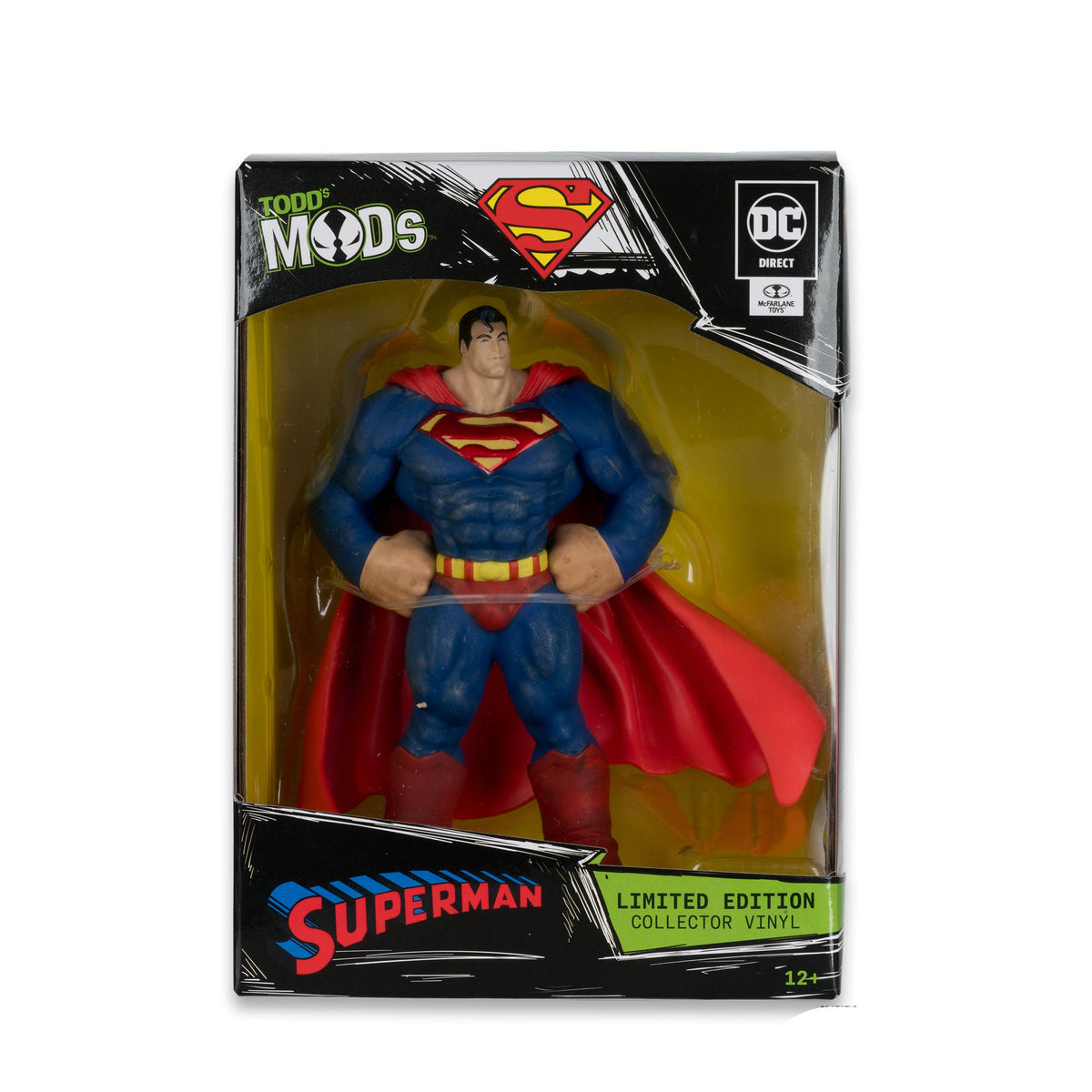 McFarlane Toys: Superman Limited Edition Collector Vinyl (Todd’s Mods) 4.5in Scale Posed Figure