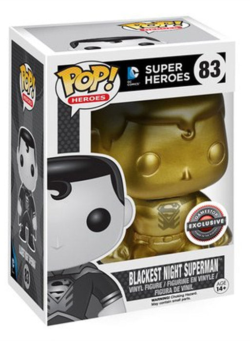 Funko Pop! Blackest night Superman (GameStop Exclusive) #83 (Gold)