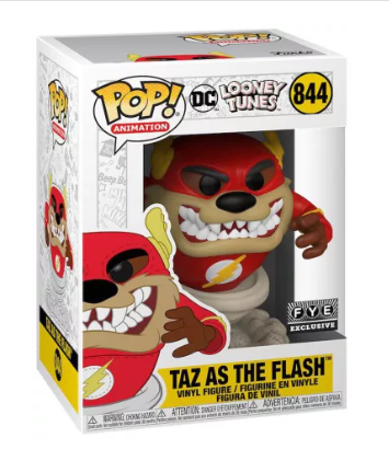 Funko Pop! Animation: Looney Tunes – Taz as The Flash #844 [FYE Exclusive]