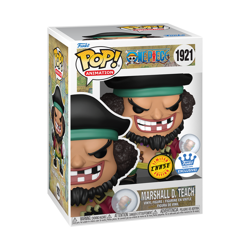 Funko Pop! One Piece: Marshall D. Teach (Chase) [Exclusive] #1921 [PopShield Armor Premium Hard Protector Included]