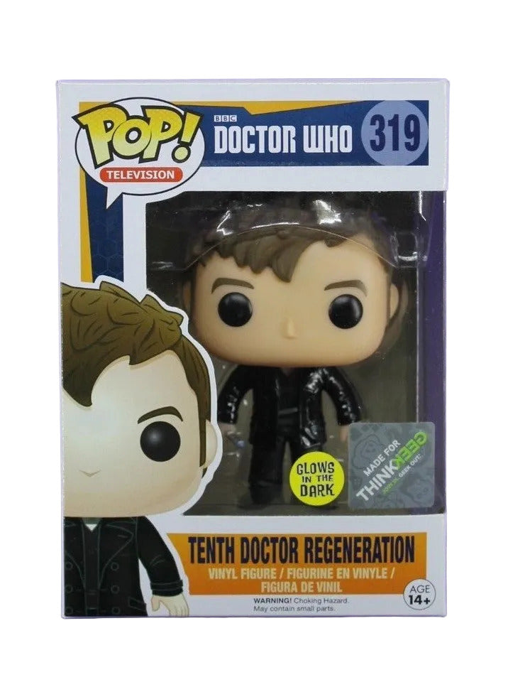 Funko Pop! Doctor Who: Tenth Doctor Regeneration (Glows) [Think Geek Exclusive] #319