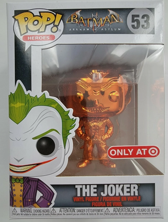 The Joker #53 (Orange Chrome) Target Exclusive Funko Pop