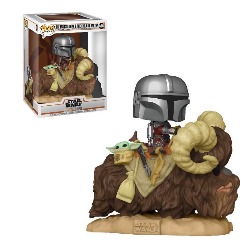 Funko Pop! Star Wars: The Mandalorian & The Child on Bantha #416