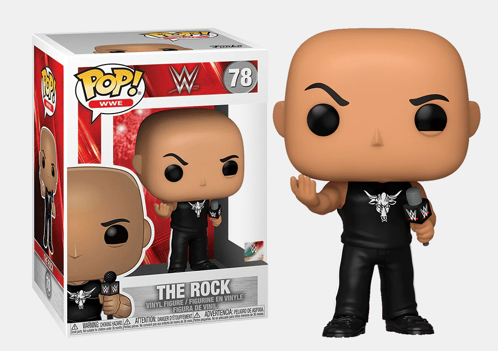 FUNKO POP! WWE - THE ROCK [ON MICROPHONE] #78