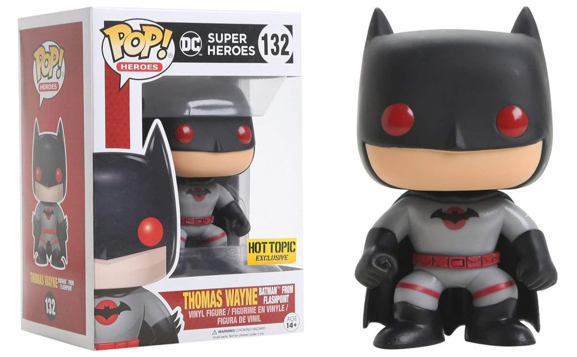 Funko Pop! Heroes Thomas Wayne Batman from Flashpoint #132 Hot Topic Exclusive