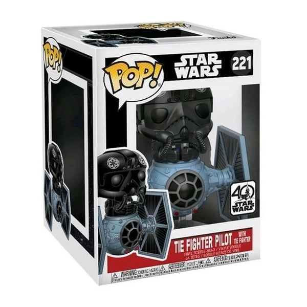 Funko Pop! Star Wars: Tie Fighter Pilot with Tie Fighter (40 Years) #221