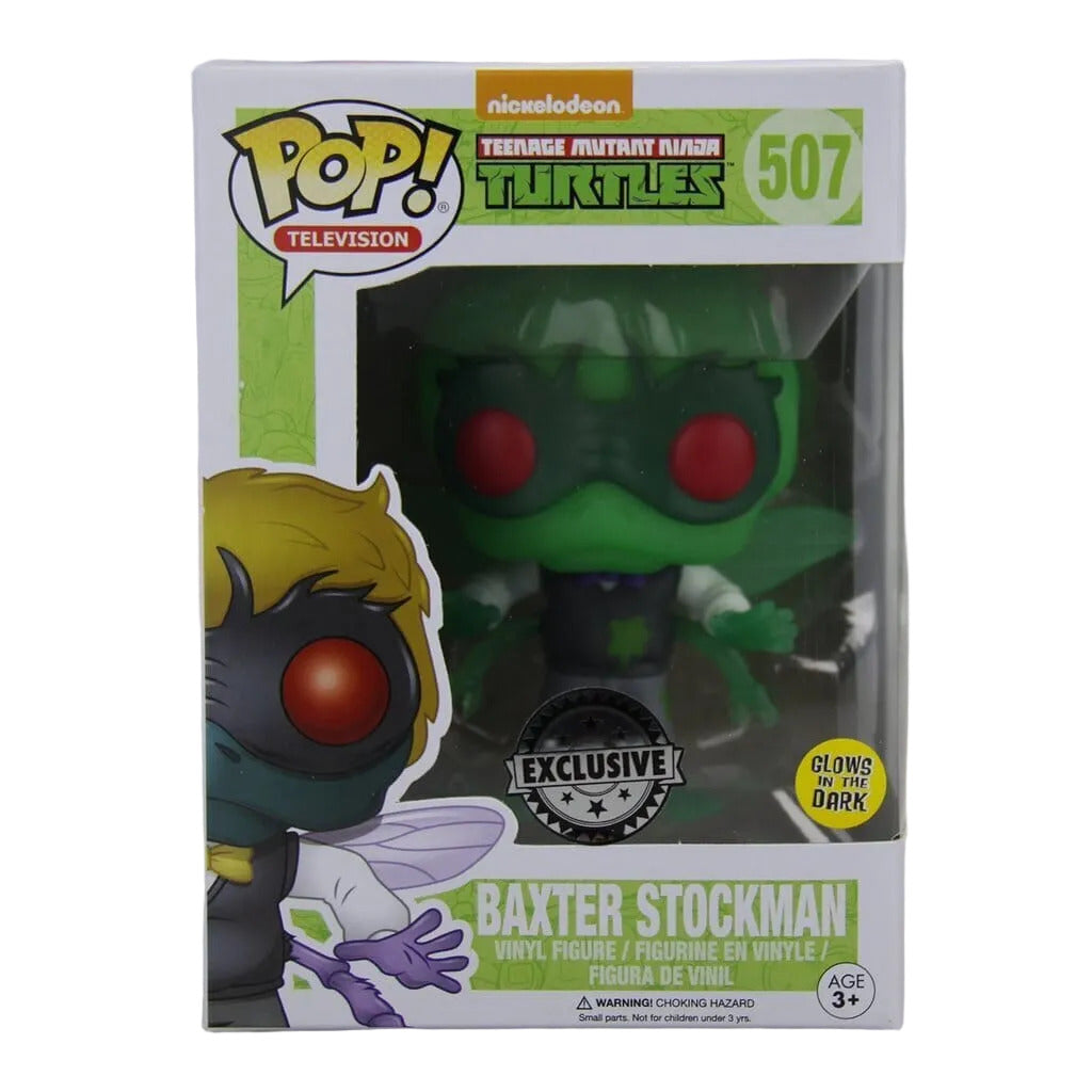 Funko Pop! Teenage Mutant Ninja Turtles Baxter Stockman Glow Exclusive #507 boxed