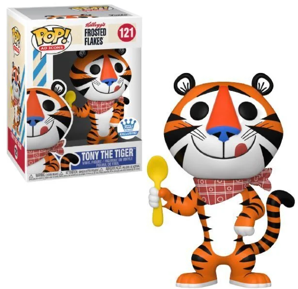 KELLOGG'S  # 121  -  POP! VINYL FIGURE OF TONY THE TIGER (CLASSIC) - FROSTED FLAKES (4 INCH)