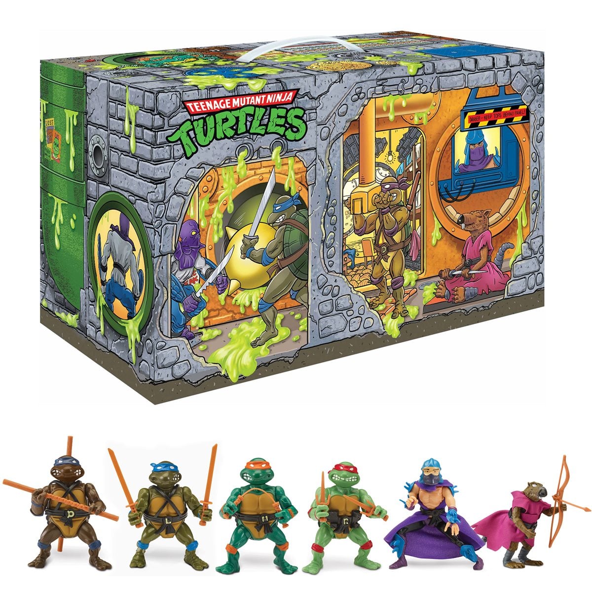 Playmates Toys: Teenage Mutant Ninja Turtles - Classic Collection Turtle Figures Sewer Lair Edition 6-Pack