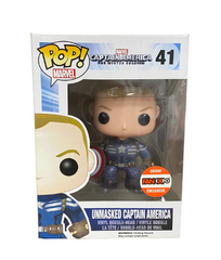 Funko POP! Marvel - Captain American #41 - Unmasked Captain America FAN Expo Exclusive