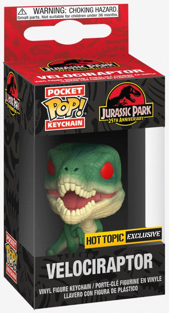 Funko Pop! Keychain: Jurassic Park 25th Anniversary: Velociraptor (Exclusive)